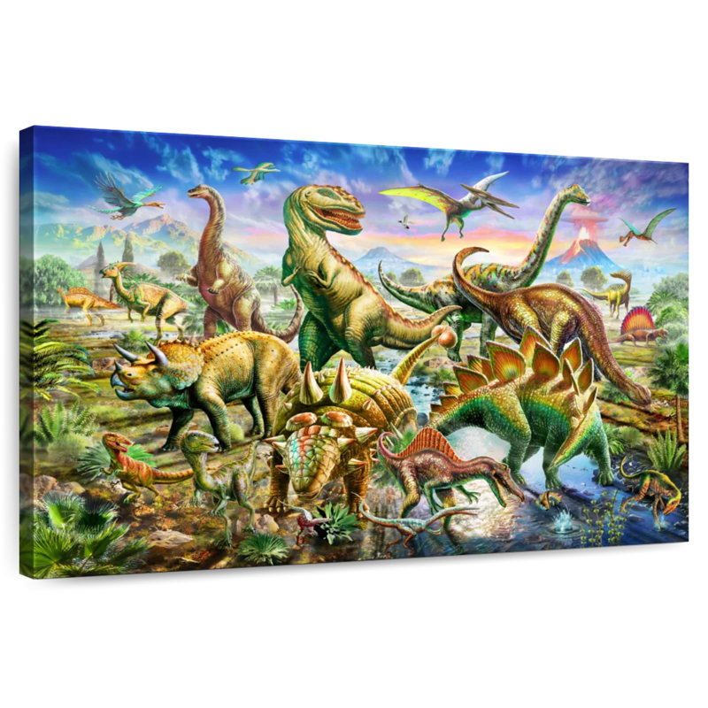 Ashelle Dinoscene - Horizontal, 24" H x 36" W