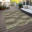 Tapis taupe en polyester tissé à la machine Lamanna-95454204