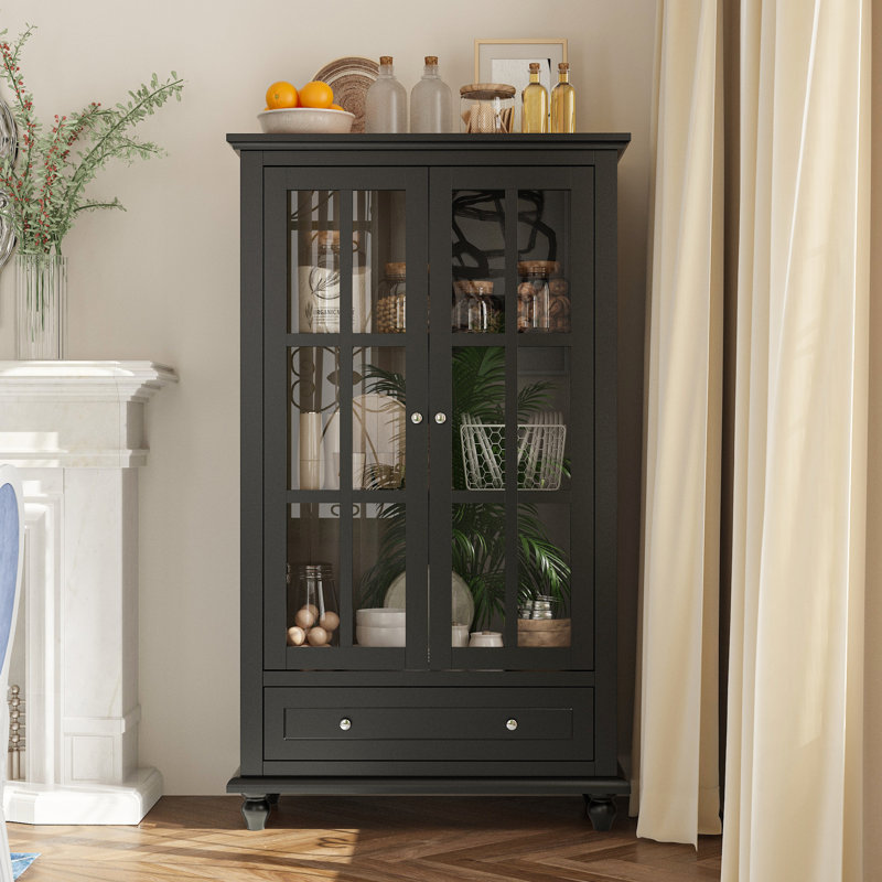 Emmagene China Cabinet, Black
