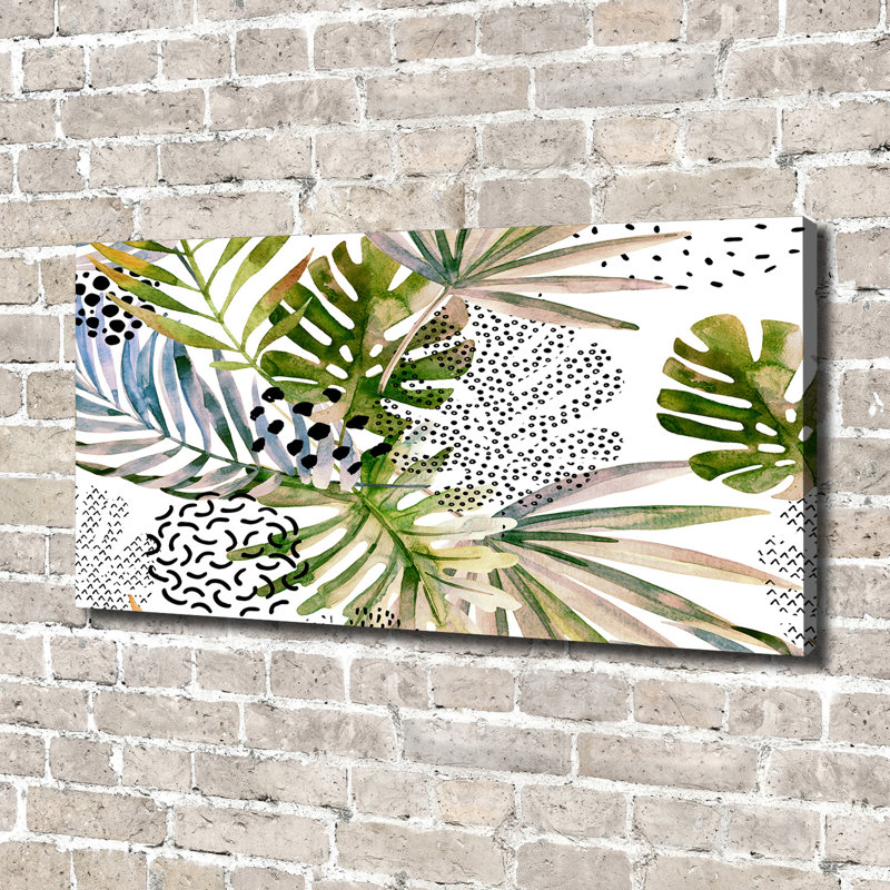 Tropical Leaves - Wrapped Canvas Print