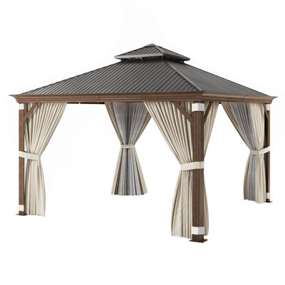 12 Ft. W x 12 Ft. D Aluminum Patio Gazebo