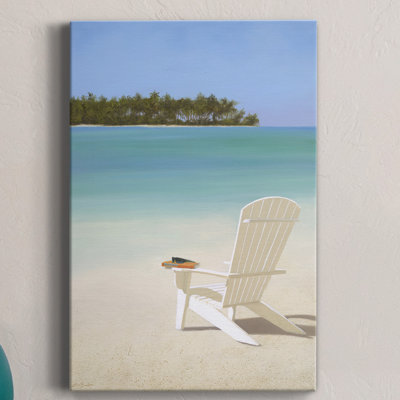 Reproduction sur toile tendue, propriété en bord de mer