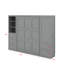 Grand lit escamotable avec tiroirs et tablettes-381021202