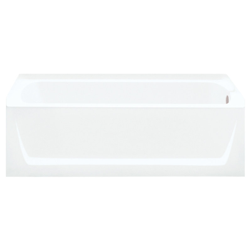 60" W x 74.25" H Frameless Rectangle Sliding Tub & Shower Kit with Towel Bar and Base Included, Nickel