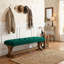 Banc de 55 po à l'extrémité du lit tapissier, banc d'entrée en bois massif touffeté-447152030