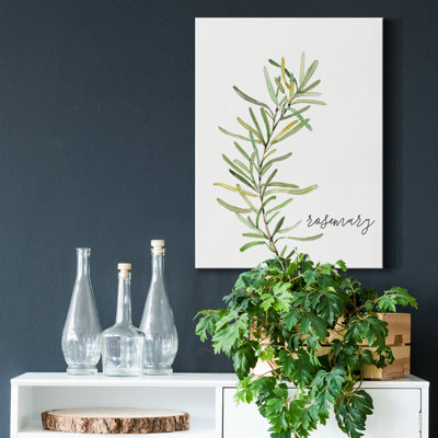 «Fresh Sprig Rosemary» par Carol Robinson, reproduction d'art sur toile tendue
