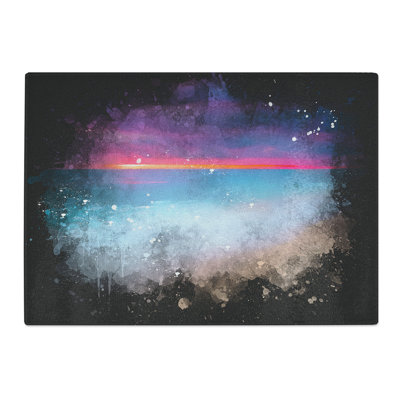 Tempered Glass Pink Sunset Chopping Board
