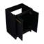 Meuble-lavabo autoportant 24 po Modern - Châtaignier noir pour rénovation