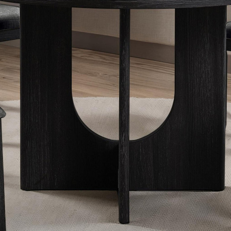 Table de salle à manger Classic Classic 1pc, H 30 po x L 47,3 po x l 47,3 po, Gris foncé