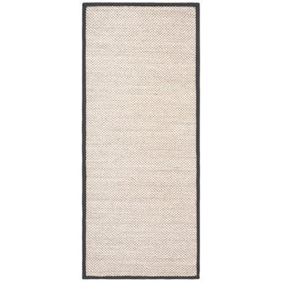 Marble Dark Gray Sisal Jute Rug