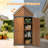 Outdoor Storage Cabinet with shelf and double doors