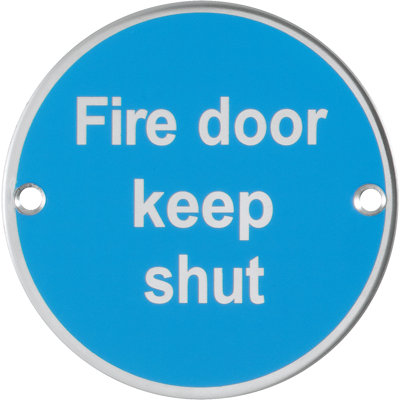 Amauli "Fire Door Keep Shut" Sign