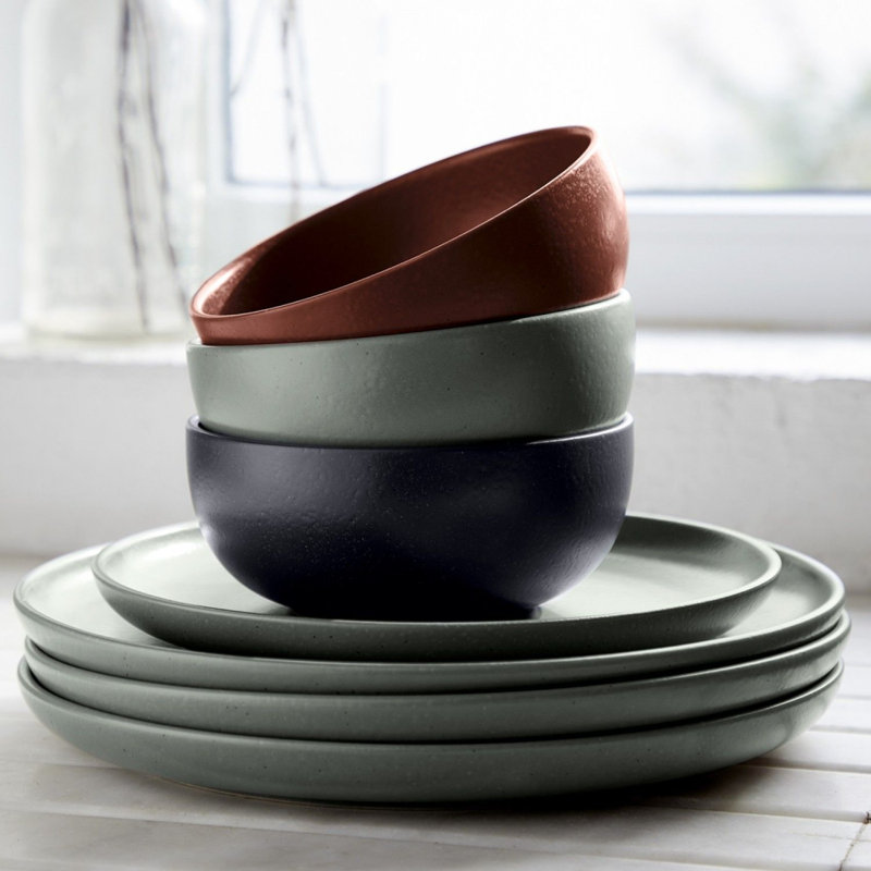 Casafina Pacifica Stoneware Salad/Dessert Plate, Green