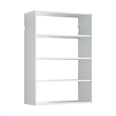 Système d'organisation mural en bois blanc Devi