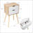 Set Of 2 Bedside Table With Two Drawers-705414519