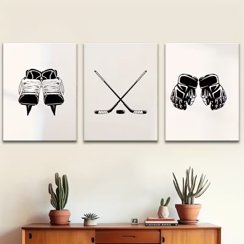 3 Piece Wrapped Canvas Wall Art, 45 cm H x 90 cm W