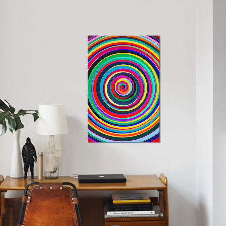 « cirque », impression sur toile, H 12 po x l 8 po x P 0,75 po, Pas de tapis, Toile tendue