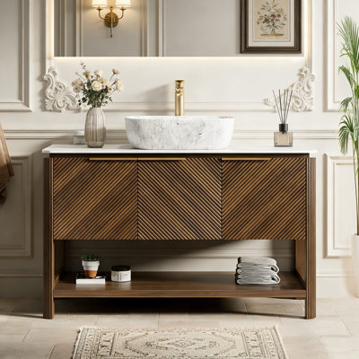 Meuble-lavabo autoportant 48 po avec lavabo vasque 48 po