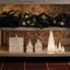 Village House Porcelain Village Mini Fir Tree Set - LED