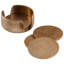 Aluminum Round Coaster Set With Holder-1658159217