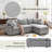 Mackai 104'' 4-Piece Sectional Sofa-862999482