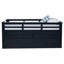 Lit capitaine tribord bleu marine avec lit gigogne-1035824957
