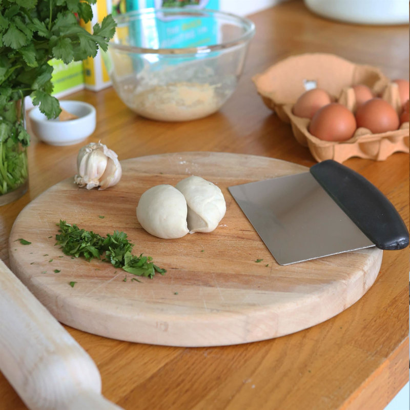 Argon Tableware Stainless Steel Dough Scraper - 15cm