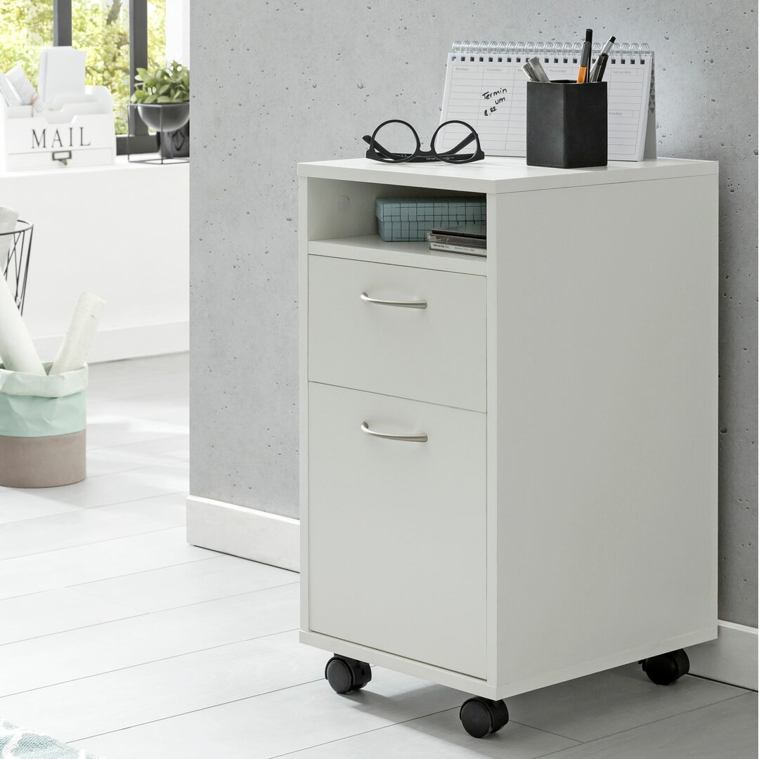 Roll Filing Cabinet white