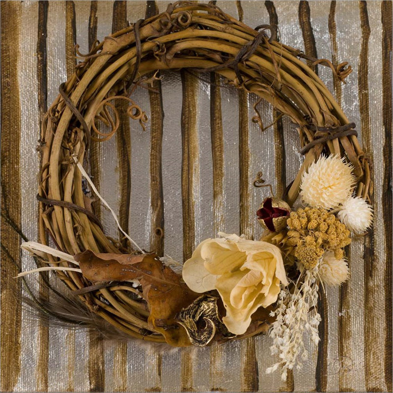 «Wreath I» par Patricia Pinto, art mural encadré, Noir