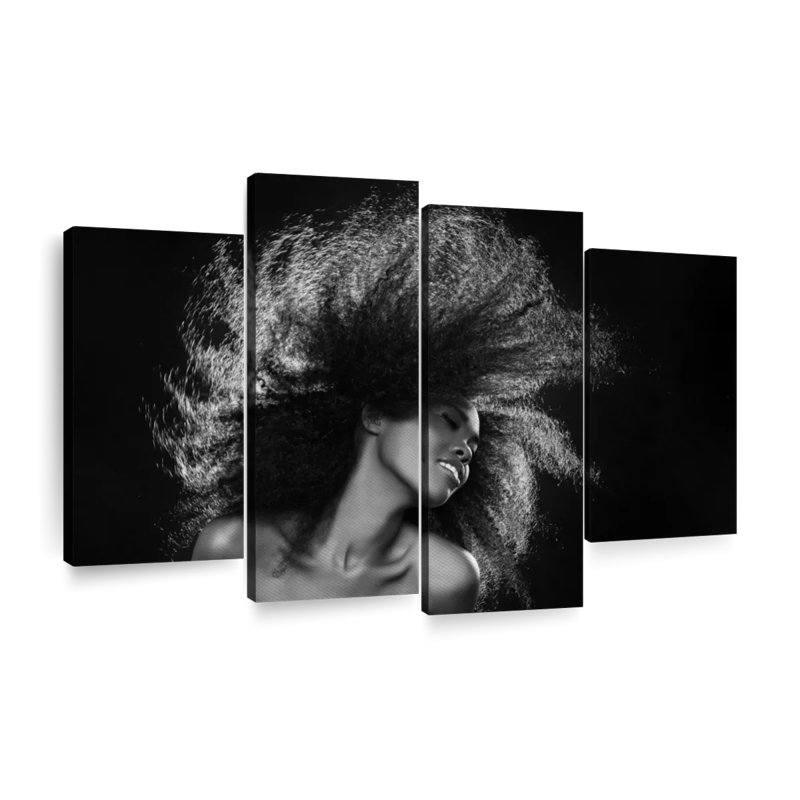 «Curly Hair», reproduction d'art sur toile, H 54 po x l 84 po x P 1,25 po