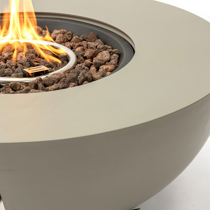 36-Inch Round Iron Fire Pit Table