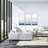 Coastal Retreat Cool Horizon Triptych by Jenny Westenhofer
