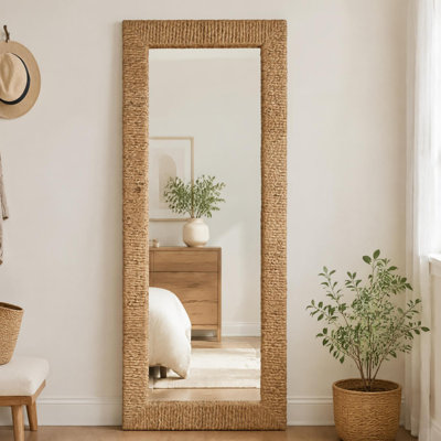 Miroir rectangulaire tissé à la main