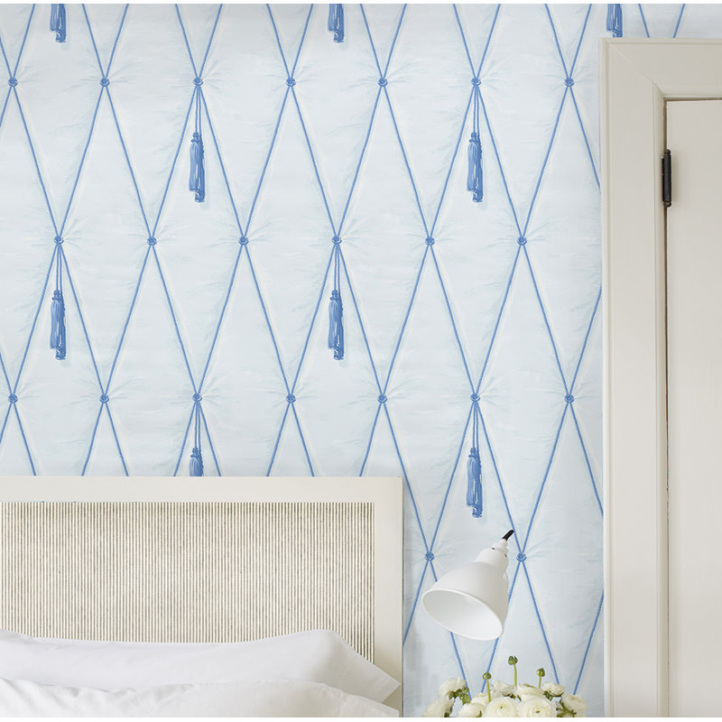 Drapery Wallpaper, Blush
