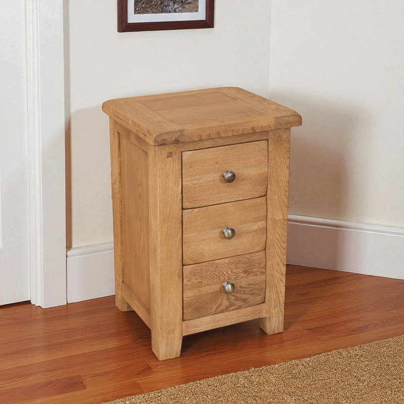 Latimer 45cm W Solid + Manufactured Wood Bedside Table