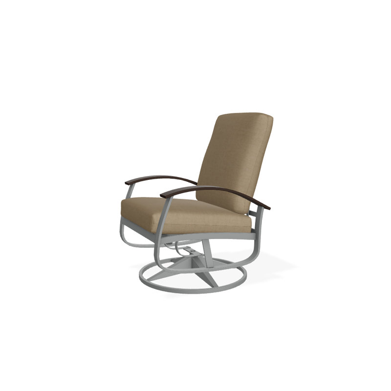 Belle Isle Outdoor Swivel Lounge Chair, Cast Slate Sunbrella® Plainweave, Kona P10, Textured Graphite