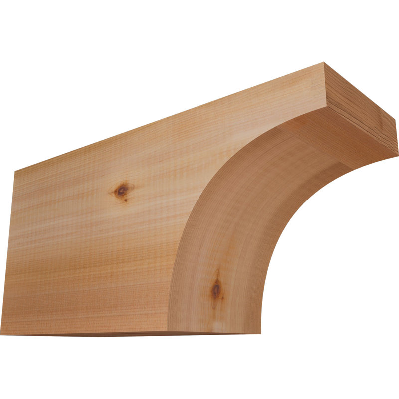 Huntington Smooth Rafter Tail, Western Red Cedar, 8"H x 5 1/2"W x 16"L