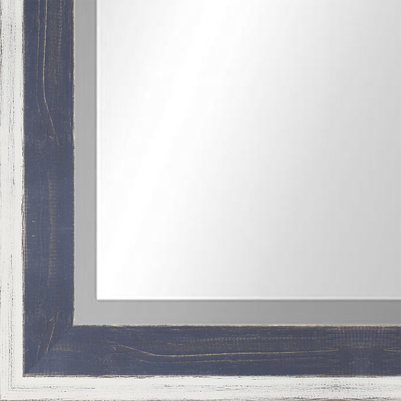 Bois naturel, Blanc / bleu, 47,5 po x 28,5 po