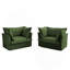 Ensemble de 2 fauteuils avec housse