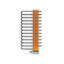 Michelle Heated Towel Rail in Two Tones-574077937-574077936