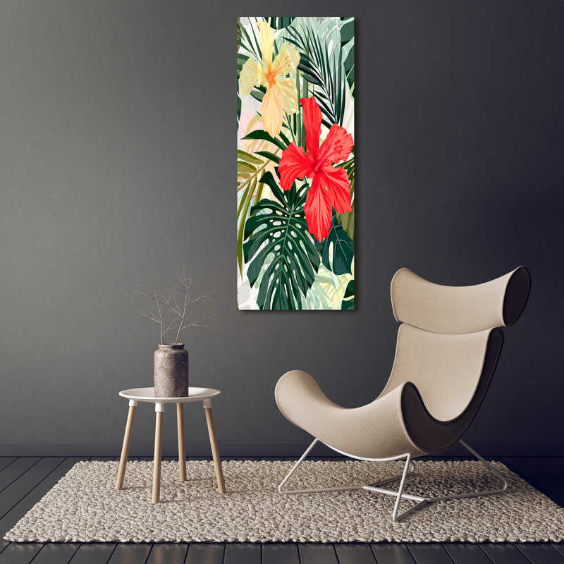 Hawaiian Flowers - Wrapped Canvas Print