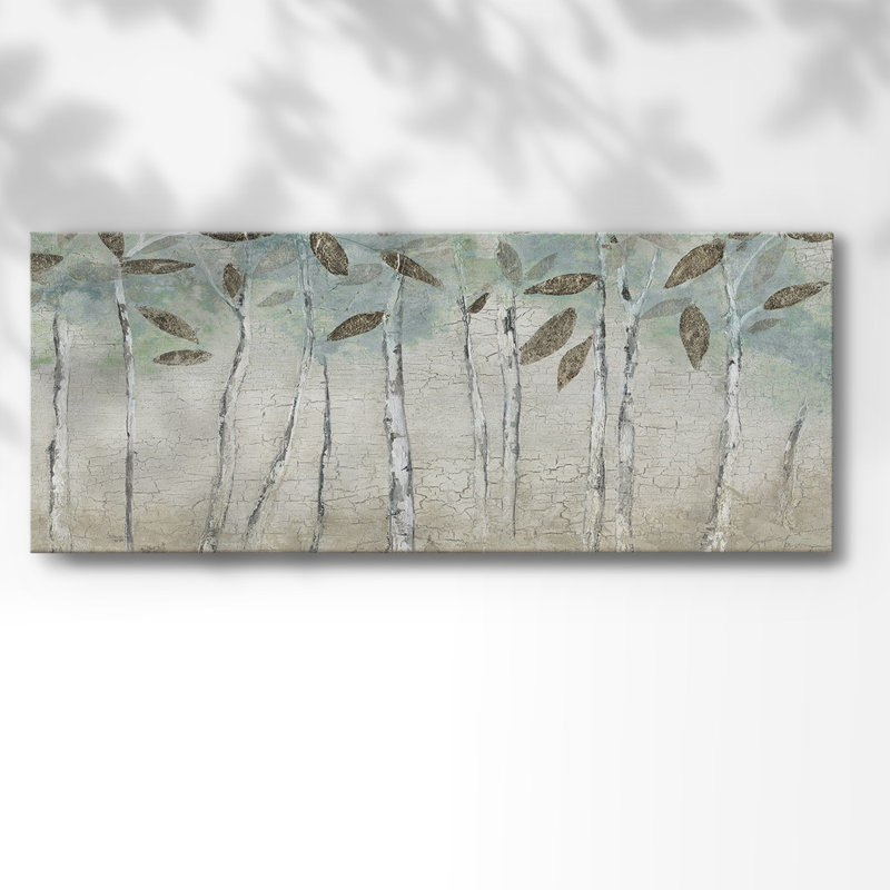 «Rain Soft Woods On», reproduction sur toile, H 12 po x l 30 po x P 1,5 po