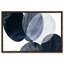 Art mural encadré «Overlaping Blues I» par Art Remedy, cadre doré, 54 x 36-293876751-293876740