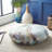 Abstract Reversible Round Floor Pillow