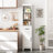 Farmhouse Tall Linen Cabinet Organizer, Freestanding Bathroom Storage Cabinet with Open Shelves, Drawer & Door, Slim Design-738305226-759730150
