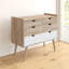 Rousseau Solid Wood 100cm W 4 - Drawer Chest of Drawers-1492886814