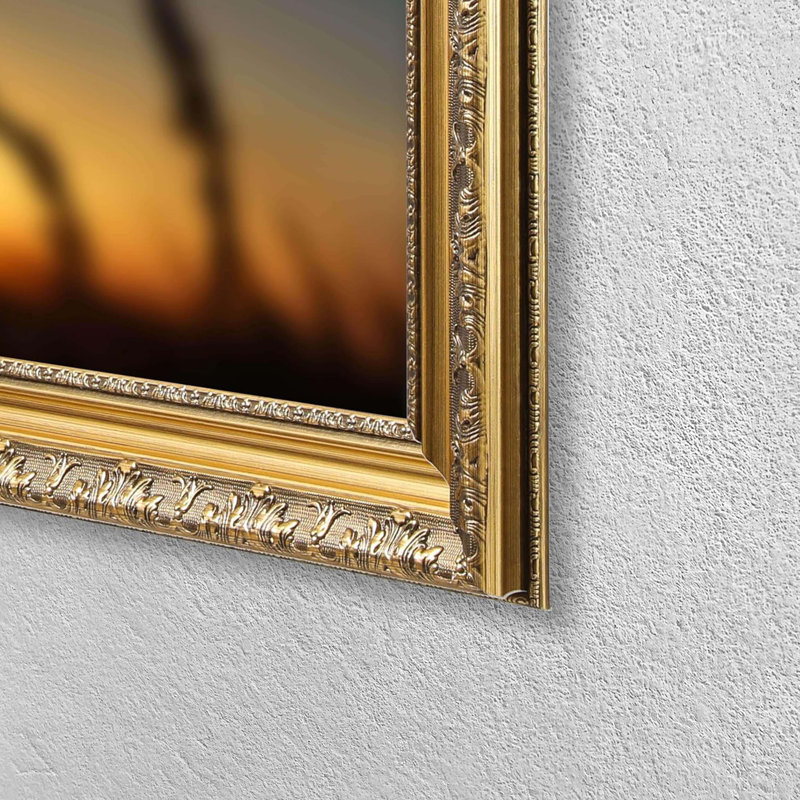 Rustic TV Frame Art for Samsung Frame TV, Rustic Gold, 65"