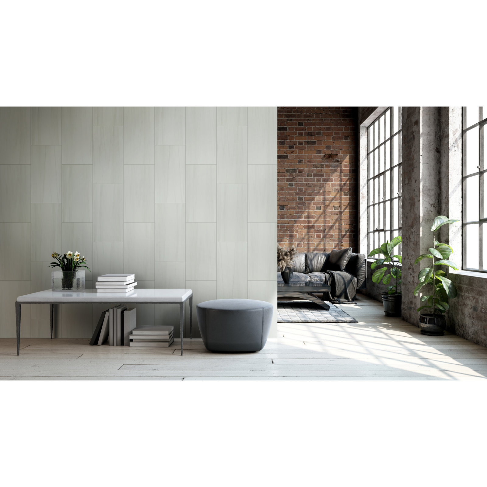 Ardena 24" x 48" Polished Porcelain Tile, Pallora