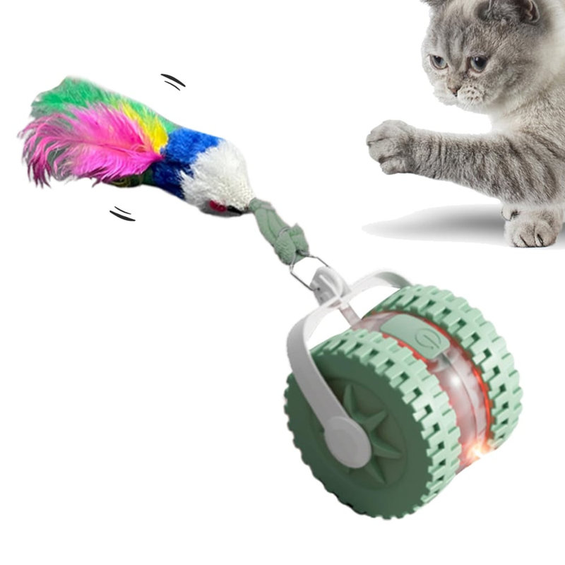 un ballon interactif avec balle pour animaux de compagnie avec une balle 2025 Jouets interactifs Smart Balls, Vert