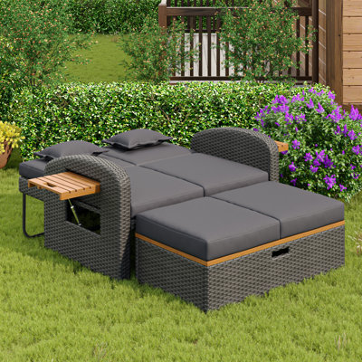 120cm Wide Straight Steel Patio Daybed